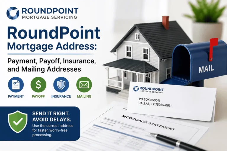 RoundPoint Mortgage Address featured image showing payment, payoff, insurance, and mailing address details